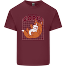 The Anatomy of a Corgi Dog Mens Cotton T-Shirt Tee Top Maroon