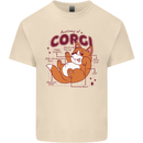 The Anatomy of a Corgi Dog Mens Cotton T-Shirt Tee Top Natural