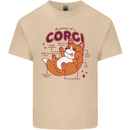 The Anatomy of a Corgi Dog Mens Cotton T-Shirt Tee Top Sand