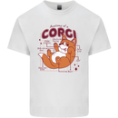 The Anatomy of a Corgi Dog Mens Cotton T-Shirt Tee Top White