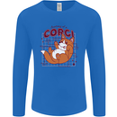 The Anatomy of a Corgi Dog Mens Long Sleeve T-Shirt Royal Blue