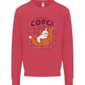 The Anatomy of a Corgi Dog Mens Sweatshirt Jumper Heliconia