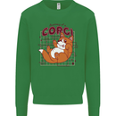 The Anatomy of a Corgi Dog Mens Sweatshirt Jumper Irish Green