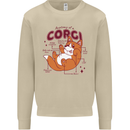 The Anatomy of a Corgi Dog Mens Sweatshirt Jumper Sand