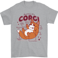 The Anatomy of a Corgi Dog Mens T-Shirt 100% Cotton Sports Grey