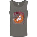 The Anatomy of a Corgi Dog Mens Vest Tank Top Charcoal