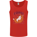 The Anatomy of a Corgi Dog Mens Vest Tank Top Red