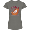 The Anatomy of a Corgi Dog Womens Petite Cut T-Shirt Charcoal