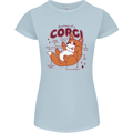 The Anatomy of a Corgi Dog Womens Petite Cut T-Shirt Light Blue