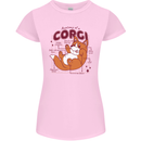 The Anatomy of a Corgi Dog Womens Petite Cut T-Shirt Light Pink