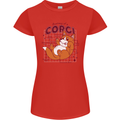 The Anatomy of a Corgi Dog Womens Petite Cut T-Shirt Red