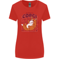 The Anatomy of a Corgi Dog Womens Wider Cut T-Shirt Red
