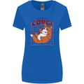 The Anatomy of a Corgi Dog Womens Wider Cut T-Shirt Royal Blue