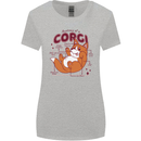 The Anatomy of a Corgi Dog Womens Wider Cut T-Shirt Sports Grey