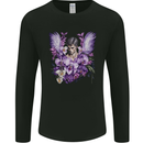 The Archangel Michael Gothic Goth Angel Mens Long Sleeve T-Shirt Black