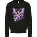 The Archangel Michael Gothic Goth Angel Mens Sweatshirt Jumper Black