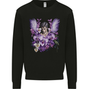 The Archangel Michael Gothic Goth Angel Mens Sweatshirt Jumper Black