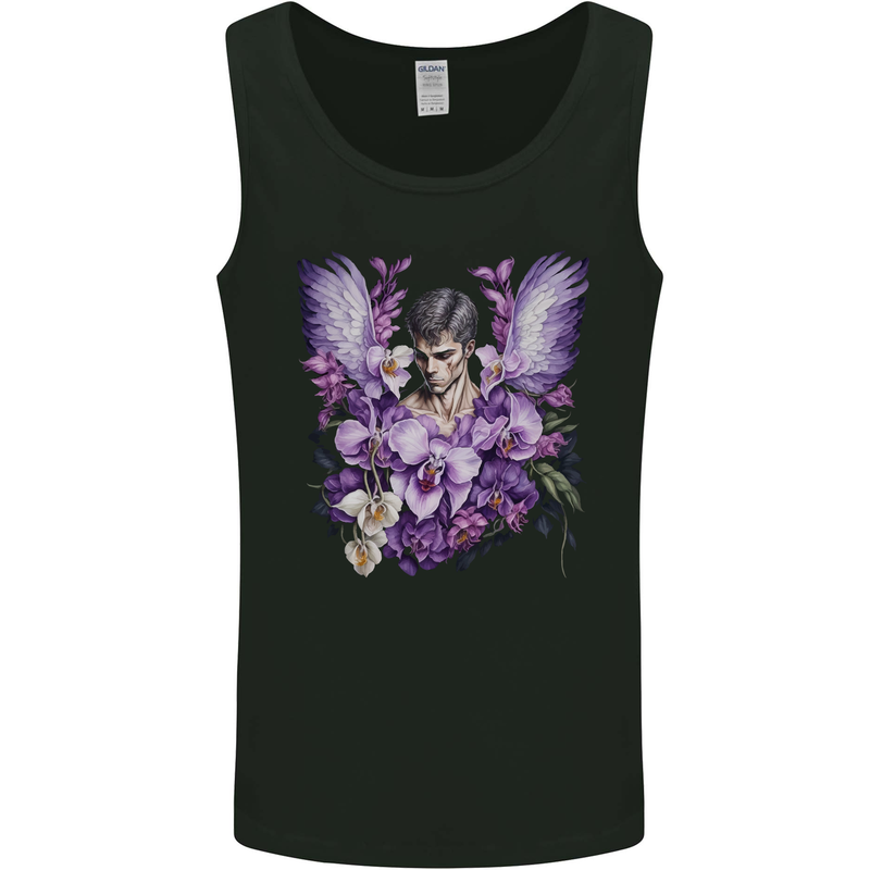 The Archangel Michael Gothic Goth Angel Mens Vest Tank Top Black