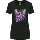 The Archangel Michael Gothic Goth Angel Womens Wider Cut T-Shirt Black