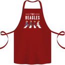The Beagles Funny Music Parody Cotton Apron 100% Organic Maroon
