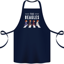 The Beagles Funny Music Parody Cotton Apron 100% Organic Navy Blue