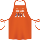The Beagles Funny Music Parody Cotton Apron 100% Organic Orange