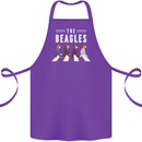 The Beagles Funny Music Parody Cotton Apron 100% Organic Purple