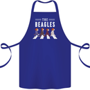 The Beagles Funny Music Parody Cotton Apron 100% Organic Royal Blue