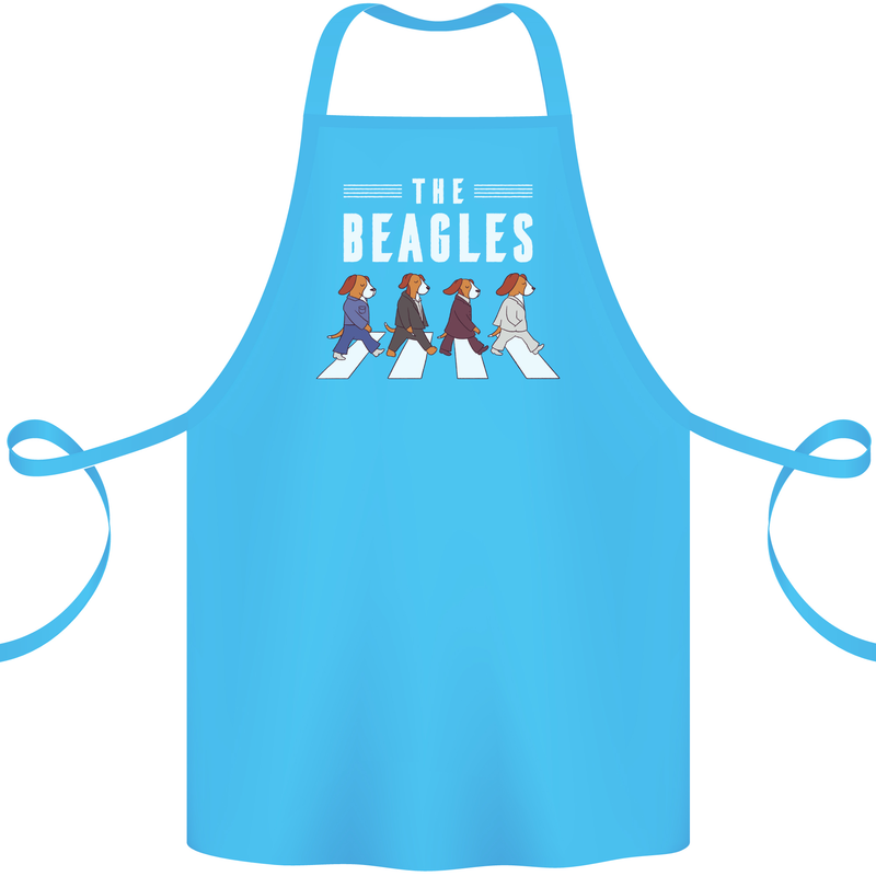 The Beagles Funny Music Parody Cotton Apron 100% Organic Turquoise