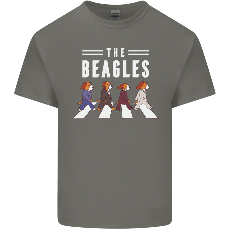 The Beagles Funny Music Parody Mens Cotton T-Shirt Tee Top Charcoal