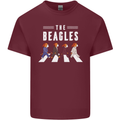 The Beagles Funny Music Parody Mens Cotton T-Shirt Tee Top Maroon