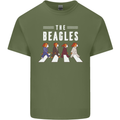 The Beagles Funny Music Parody Mens Cotton T-Shirt Tee Top Military Green