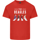 The Beagles Funny Music Parody Mens Cotton T-Shirt Tee Top Red