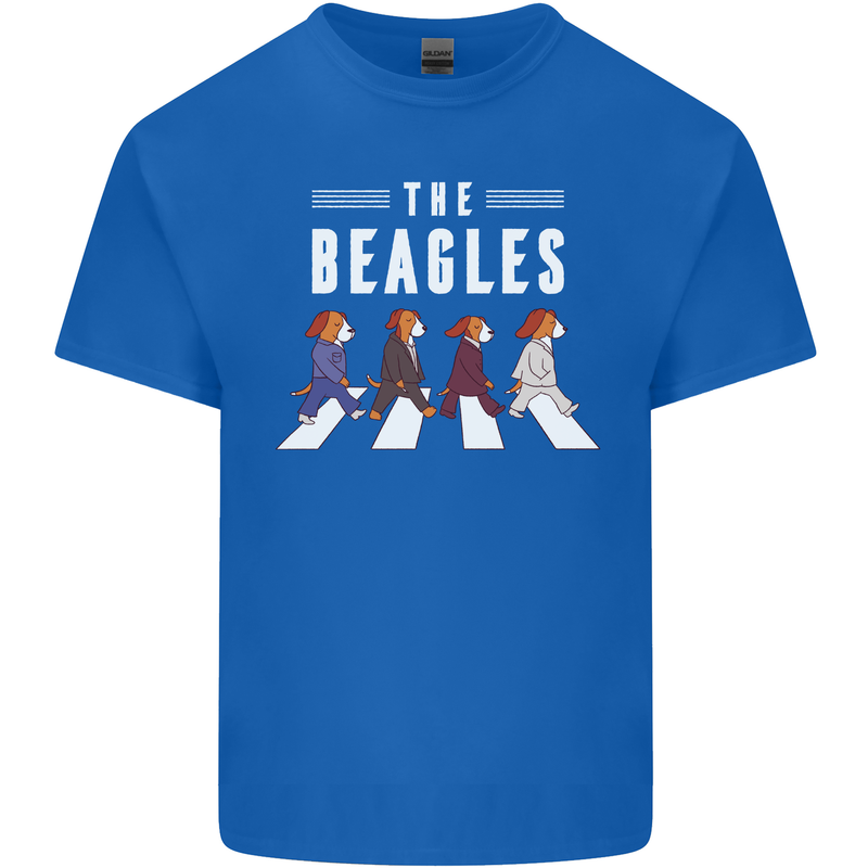 The Beagles Funny Music Parody Mens Cotton T-Shirt Tee Top Royal Blue