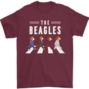 The Beagles Funny Music Parody Mens T-Shirt 100% Cotton Maroon