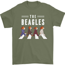 The Beagles Funny Music Parody Mens T-Shirt 100% Cotton Military Green