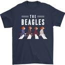 The Beagles Funny Music Parody Mens T-Shirt 100% Cotton Navy Blue