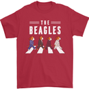 The Beagles Funny Music Parody Mens T-Shirt 100% Cotton Red