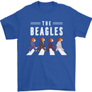 The Beagles Funny Music Parody Mens T-Shirt 100% Cotton Royal Blue