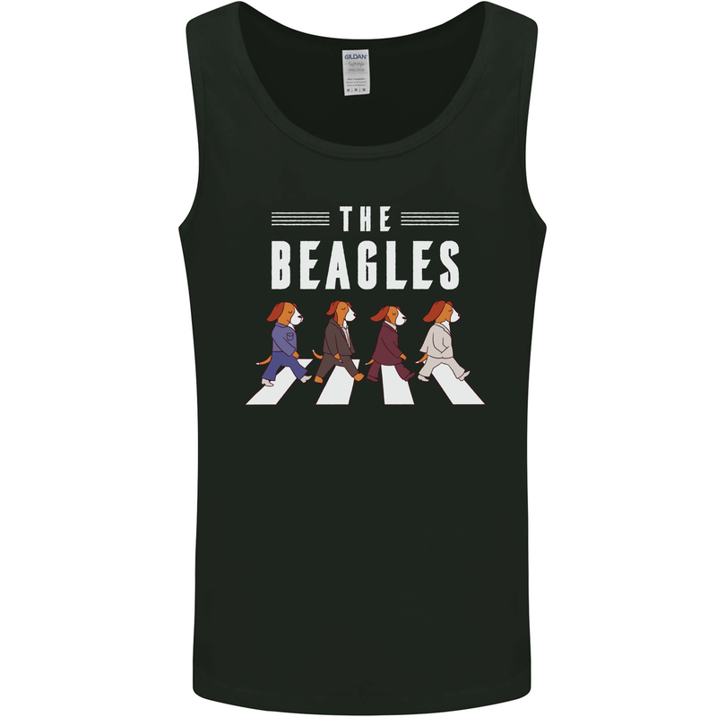 The Beagles Funny Music Parody Mens Vest Tank Top Black