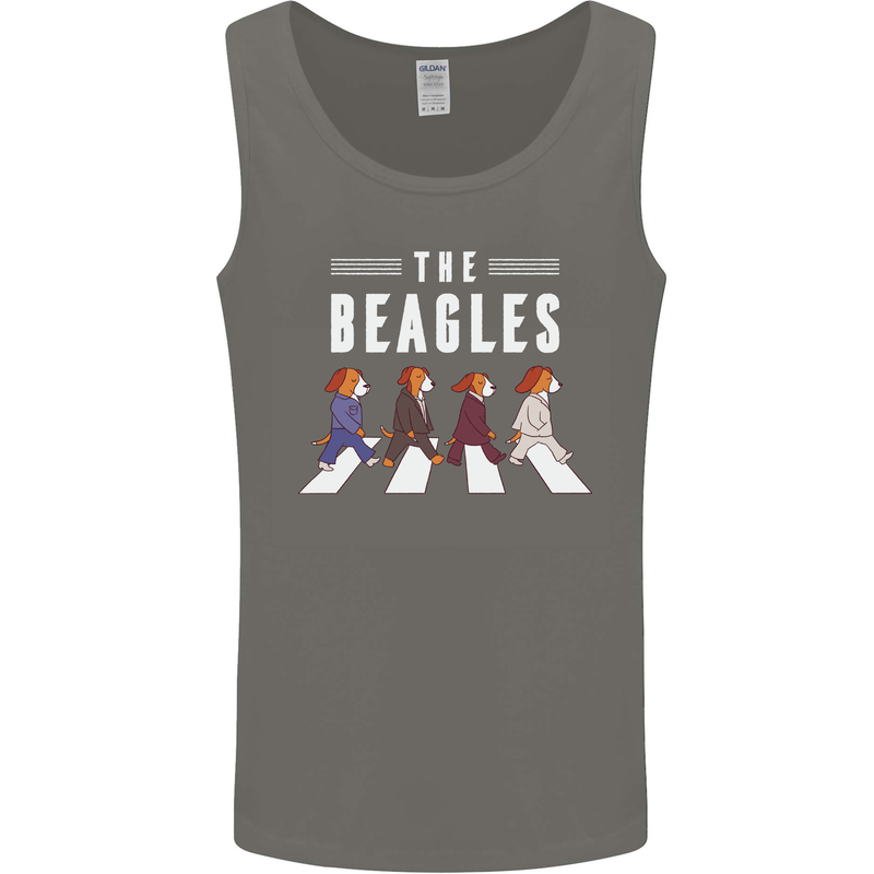 The Beagles Funny Music Parody Mens Vest Tank Top Charcoal