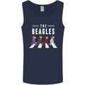The Beagles Funny Music Parody Mens Vest Tank Top Navy Blue