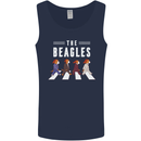 The Beagles Funny Music Parody Mens Vest Tank Top Navy Blue
