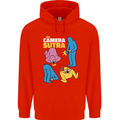 The Camera Sutra Funny Photography Photographer Childrens Kids Hoodie Bright Red