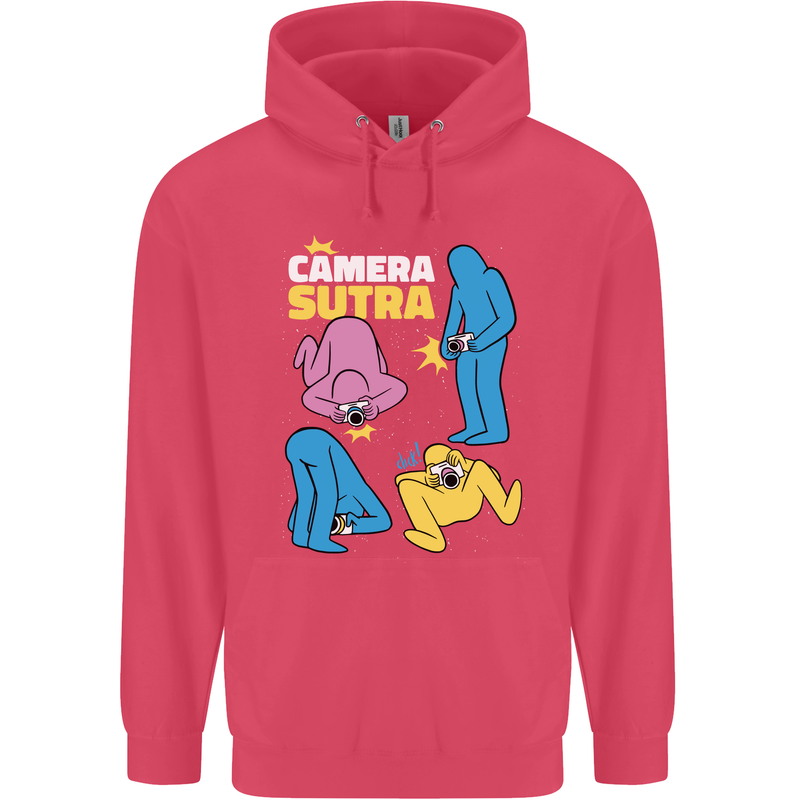 The Camera Sutra Funny Photography Photographer Childrens Kids Hoodie Heliconia