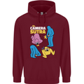 The Camera Sutra Funny Photography Photographer Childrens Kids Hoodie Maroon