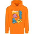 The Camera Sutra Funny Photography Photographer Childrens Kids Hoodie Orange
