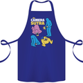 The Camera Sutra Funny Photography Photographer Cotton Apron 100% Organic Royal Blue