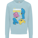 The Camera Sutra Funny Photography Photographer Kids Sweatshirt Jumper Light Blue