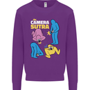 The Camera Sutra Funny Photography Photographer Kids Sweatshirt Jumper Purple